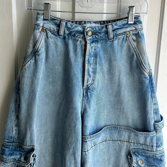 Heavy Manners Wide Leg Cargo Jeans - Picture 5 of 11